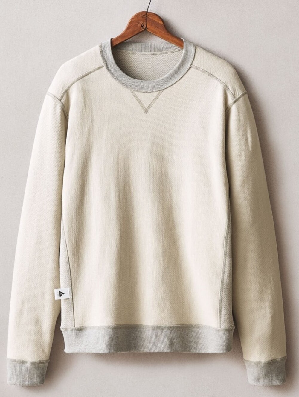 American Giant Reversible Crew Top Men's New Feather Grey - Picture 11 of 12